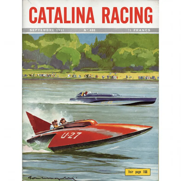 Catalina Social Club — vintage regatta poster